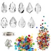ToBeIT 9pcs Crystal Sun Catcher Conjures up Light Reflections Decorative