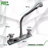 Prez Grifo Mezcladora Fregador Llave Acero Inoxidable Sp-80021