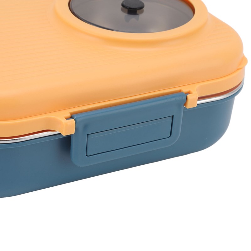 Thermal Lunch Box 1100ml Double Layer 3 Grid Design 304