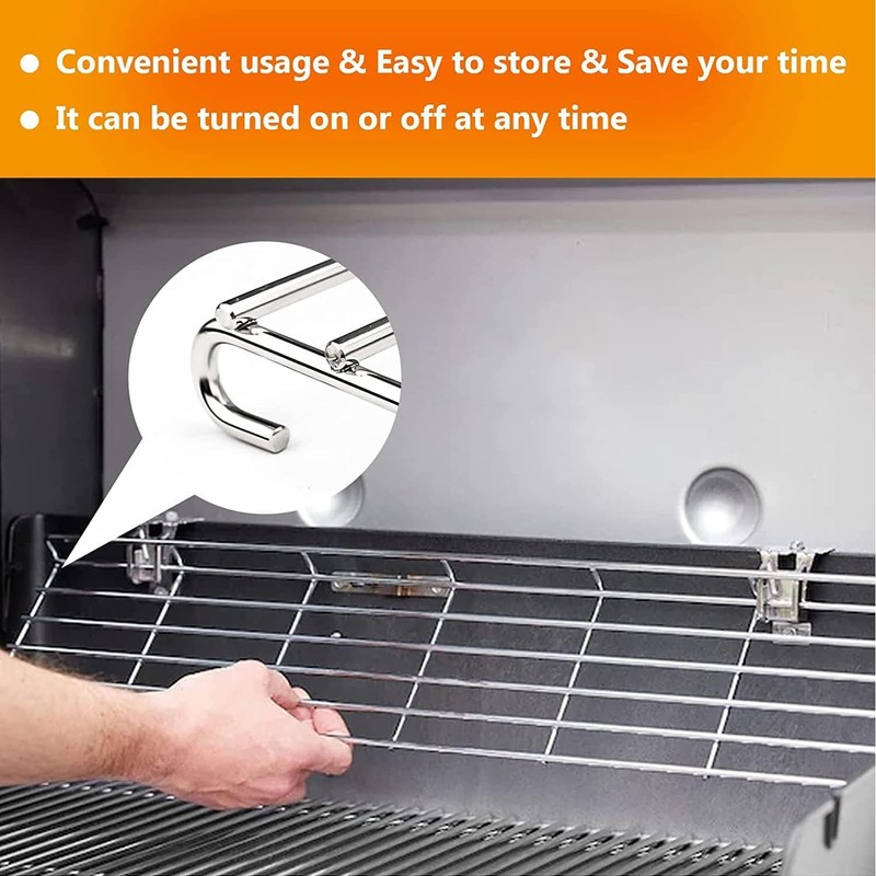 SearCook 66044 Grill Warming Rack Stainless Steel for Weber Genesis