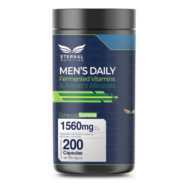 MENS DAILY MULTIVITAMIN AND ANCIENT MINERALS 4 en 1, 200