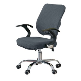 Office Chair Cover, Chair Cover, Stretchable, Seat and Backrest, Stretch Material, Anti-Slip, Removable, Easy to Put on and Take Off, Washable, For Conference Rooms, Offices, 5 Colors