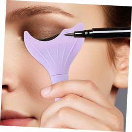 TOVINANNA 3pcs Mascara Protective Cover Lash Spoolie Eye Makeup Helper Mascara Shield Applicator Mermaid Design for Beginners