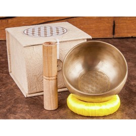 Singing Bowl "Flower of Life" in Gift Box Diameter 9.5 cm - Esoteric Accessories