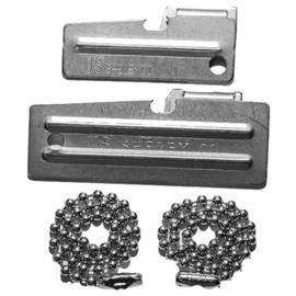 Best Glide ASE's U.S. SHELBY CO. Military Style Can Openers, P-38 & P-51 with 2 Ball Chains
