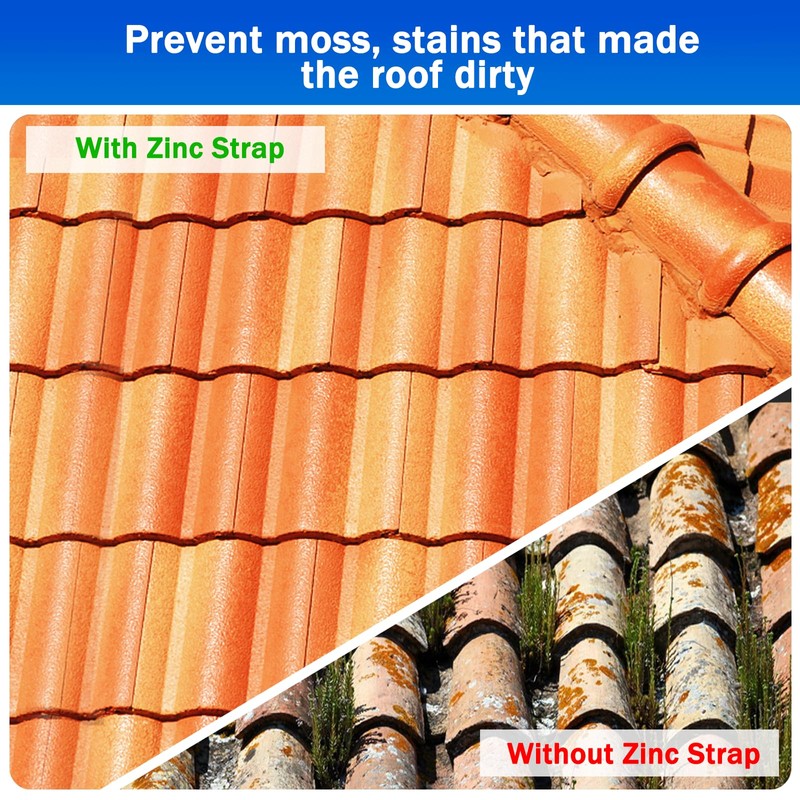 Fixirons Zinc Metal Strip for Roof Moss Zinc Roofing Roll,