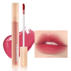 COLORKEY Soft Matte Water Lip Tint, Matte Finishs, Long-Lasting, Moist Fit Without Stickiness, Moisturized, Waterproof, Liquid Lipstick, Nude lip color (P334 Fig Pink)