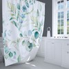 LIVETTY Leaves Shower Curtain 180 x 180 cm Green Leaf