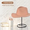 sourcing map Metal Hat Display Stand 2 Pack Tabletop Hat