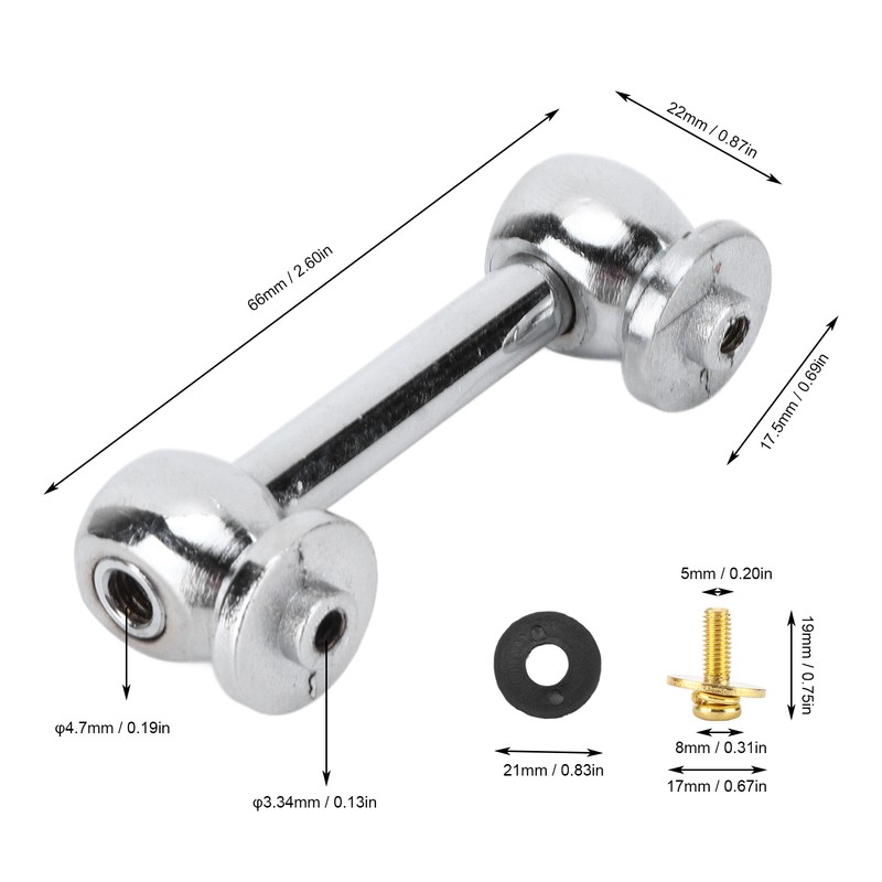 Drum Lug Metal with Screws and Washers for Snare Drum
