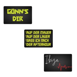 M&M Smartek Card in Credit Card Format in Carbon Look – for the Wallet for Your Snuff Various Designs Berghain Ibiza Mr Plow Freshmaker etc., carbon look, Casual, modern