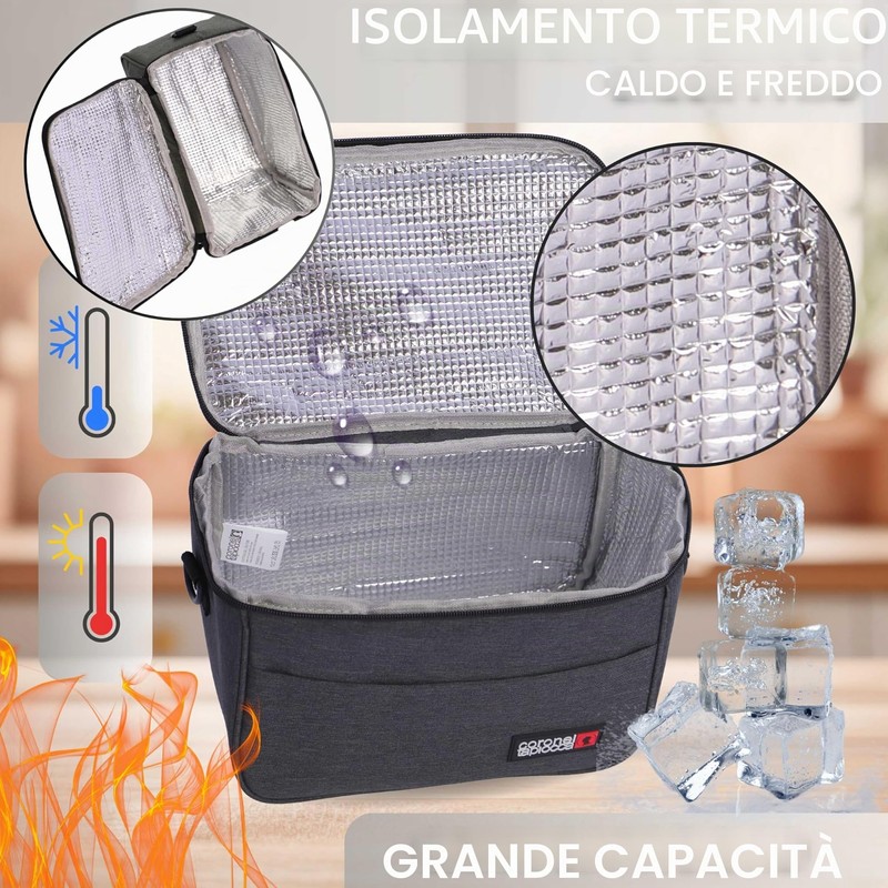 Coronel Tapioca - Borsa Termica Porta Pranzo Sidney per Viaggio,