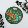 Good Day to Do Math Sign – 12” Round Wooden