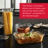Rubbermaid Brilliance Glass Food Storage Containers, 3.2 Cup, Set of