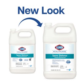 Clorox Healthcare Spore Defense Cleaner Disinfectant, Closed System Refill Bottle, 128 Fluid Ounces (Package May Vary)
