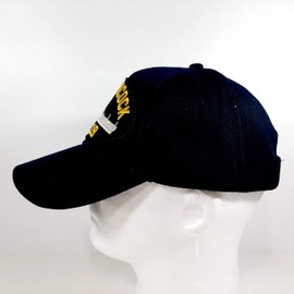 EAGLE CREST USS Hancock CVA-19 Embroidered Patch Cap Baseball Hat Strapback Blue