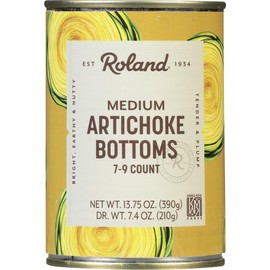 Roland Foods Medium Artichoke Bottoms, 13.75 Ounce Can, Pack of 6