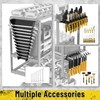jsyonii Power Tool Organizer Wall Mount, Heavy Duty 8 Drill