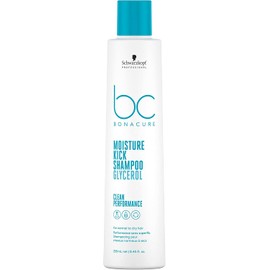 BONACURE - Moisture Kick Shampoo Glicerol 200 ml, Limpia e Hidrata, Sensación de Cabello Ligero y Sano, Mejora la Elasticidad, Cabello Hidratado hasta 48 h, Fórmula Vegana