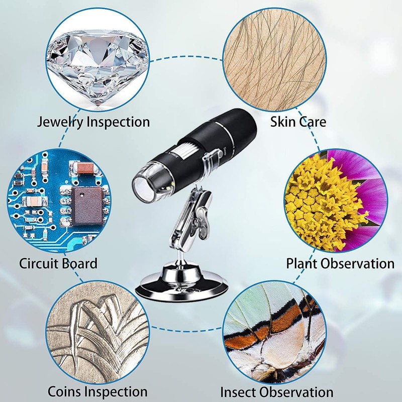 USB Digital Microscope - XRR Handheld 50-1000x WiFi Microscope, Magnification