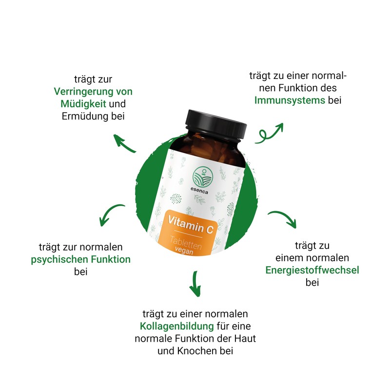 Esenca Vitamin C 300 mg high dose tablets for ingestion,