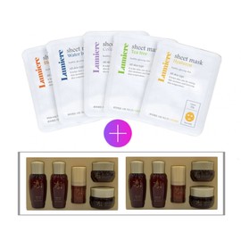 5 Lumiere mask packs + 2 sets of 5 types of Sooryehan Hyobidam fermented gifts / 루미에르 마스크팩 5매+수려한 효비담 발효 5종 기프트 2세트