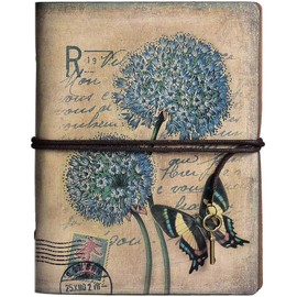Journal Notebook for Women Men, Refillable Travelers Notebook Antique Leather Journals for Writing, Art Sketchbook, Travel Diary Luxury Gifts for Birthday Thanksgiving 5.2"x7.3"(A6, 90 Sheets/08)