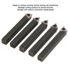 5Pcs 1/4in Indexable Turning Tool Set Cemented Carbide Machining Lathes