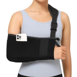 EXO Arm Sling with Thumb Loop – Adjustable Shoulder Immobilizer for Left Right Arm