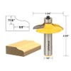 YONICO Cabinet Door Edge Router Bits Set 4 Bit 1/2-Inch