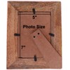 indoStrides Hand Carved Mango Wood 5x7 Picture Frame with Real