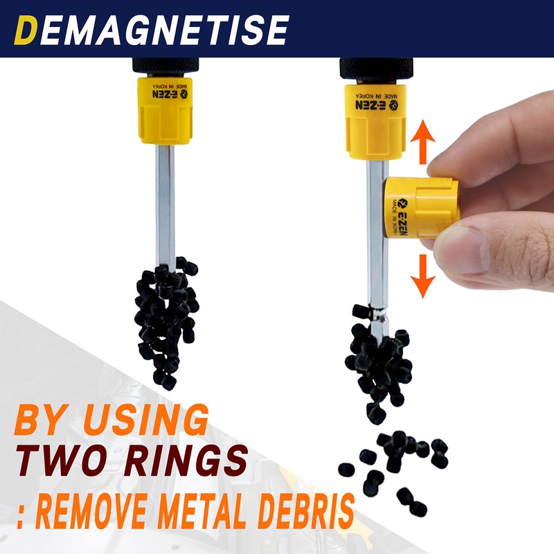 E-Zen Korea Bit Magnetiser/Demagnetiser Rings 2 Pcs. Made In Korea.