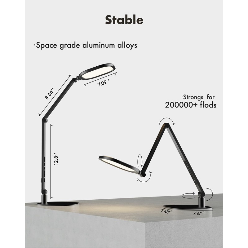 LitONES LED Desk Lamp for Home Office, 15W Computer Zoom