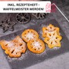 Westmark Wafflebäckerei, with 3 designs, with recipe booklet, mold size: