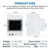 DewinLVD Electricity Meter, DIN Rail, 6 in 1, Digital Energy