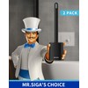 MR.SIGA Toilet Brush and Holder Set, Wall Mounted Toilet Bowl