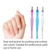 LUXXII (3 Pack) Color Practical Nail Art Tools Pedicure Cuticle