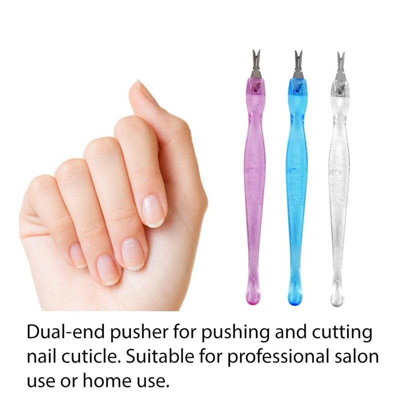 LUXXII (3 Pack) Color Practical Nail Art Tools Pedicure Cuticle