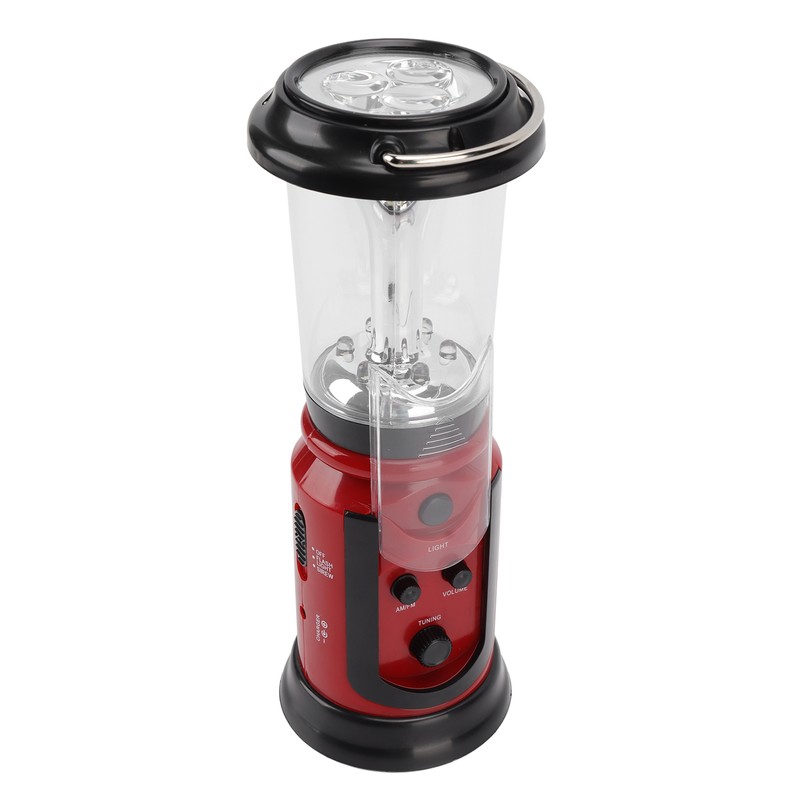 Radio Lantern Hand Crank USB Rechargeable Multi Functional AM FM