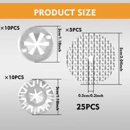Car Heat Shield Repair Kit, 25 Pcs Exhaust Heat Shield Repair Kit, 52mm Heat Shield Kit, Heatshield Repair Kit, 30mm Exhaust Heat Shield Clips, Heat Protection Plate Repair Kit, Heatshield Clips