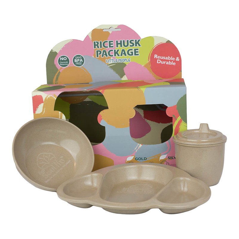 EcoSouLife Rice Husk Baby Set, 5 Pack