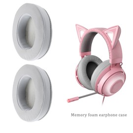 1 Pair Cooling Gel Ear Pads Compatible with Razer Kraken Tournament Edition Ulti-Mate Kitty Kraken X/V3 X Nari 2018 Nari Essential Nari Ulti-Mate Grey