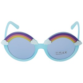 Sheri Mimi 521293003 Sunglasses Kids Sunglasses with Case Rainbow UV400 Blue Lens One Size, blue