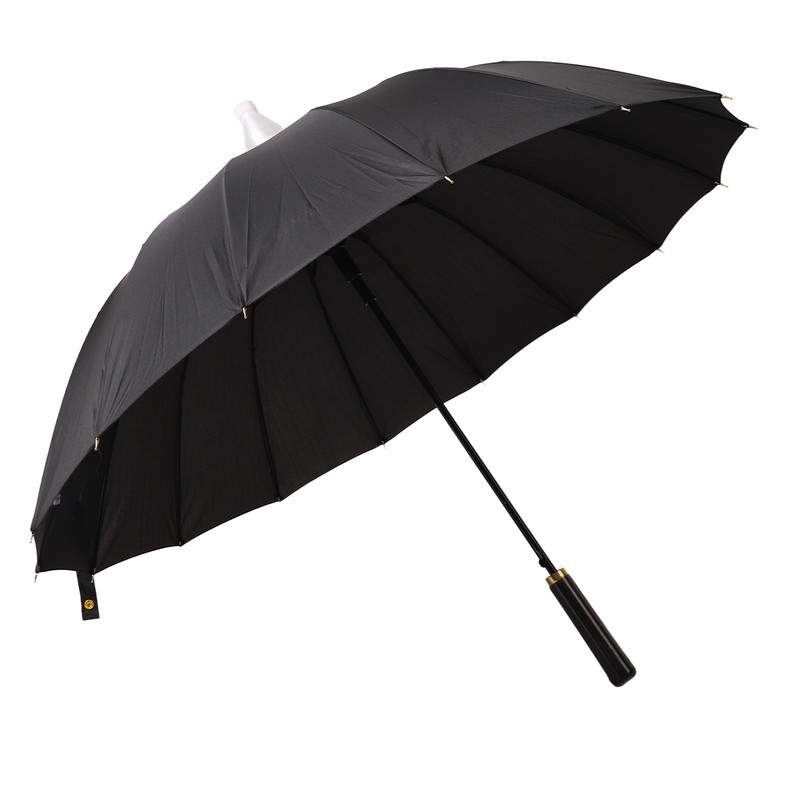 Large Umbrella Automatic Open 16 Ribs Waterproof with Cover Long