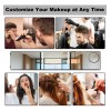 Espejo Tríptico 360 Grados Para Corte De Pelo Estilo Negro
