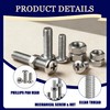 Dianrui 1120PCS 304 Stainless Steel Metric Micro Screws Nuts Assortment,