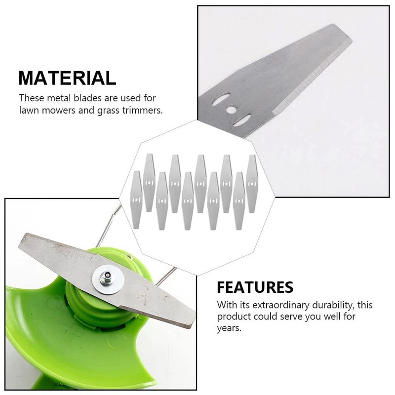 Replace Trimmer Blades, 6 Pcs, Suitable Cordless Grass Trimmer