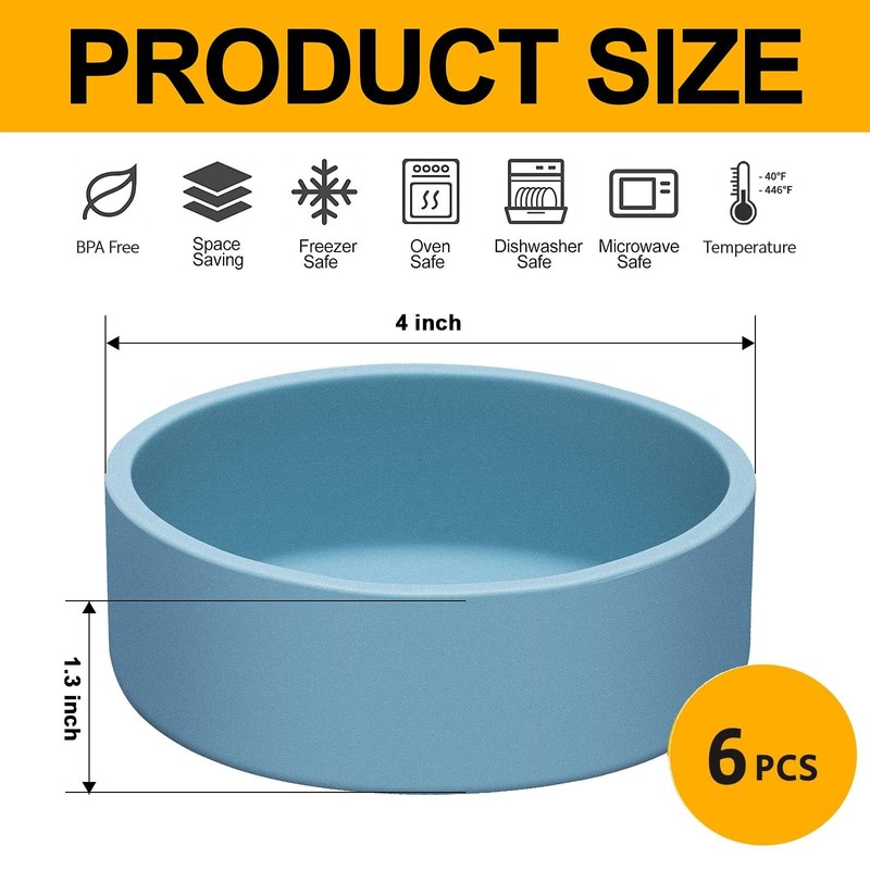 Dootafy 6 Pack Silicone Microwave Egg Cooker Air Fryer Egg