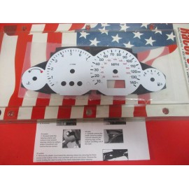 MAC NEW 2000 2001 2002 2003 FORD FOCUS WHITE GAUGE FACE 140 MPH MAC 2114