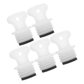Ipetboom 5pcs Hot Water Bottle Stopper Cover Test Tube Hot Water Bottle Cover Transparent Test Tube Thermal Water Bottle Hot Water Bottle Safety Plug Cap Vial Hot Water Bottle Rubber White